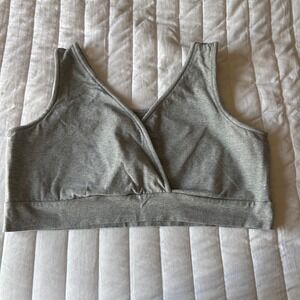 Kindred Bravely Gray Nursing & Sleep Bra Maternity XXL